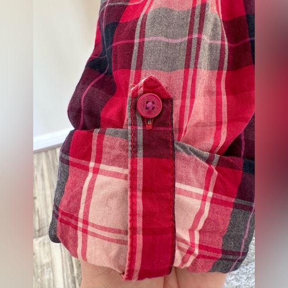 Tommy Hilfiger Plaid Button Down Shirt - Lightweight 100% Cotton - Size M US - Picture 4 of 6